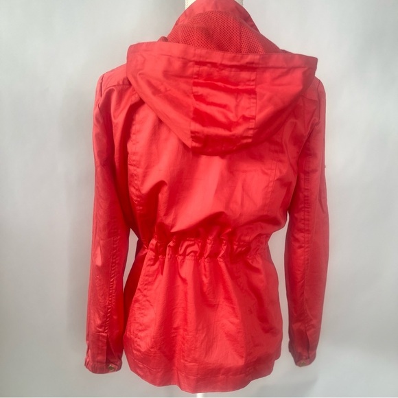 Jones of New York Iridescent Orange Hooded Hip Length Size PP Jacket - Picture 6 of 15